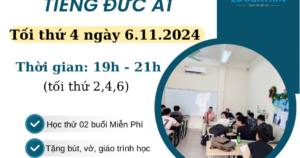 ???? ATP khai giảng khoá Tiếng Đức A1 tối thứ tư ngày 06.11.2024